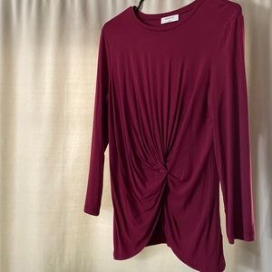 Burgundy blouse